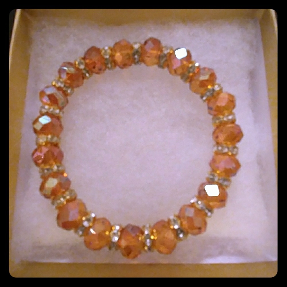 🔥CLEARANCE! Sunset Metallic Crystal Bracelet - Picture 1 of 8